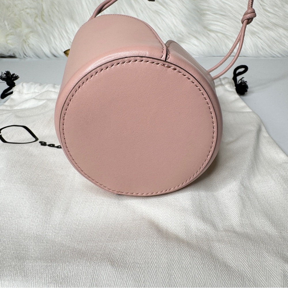 Oscar de la Renta Tulipan Nano Leather Bucket Bag - Picture 3 of 8